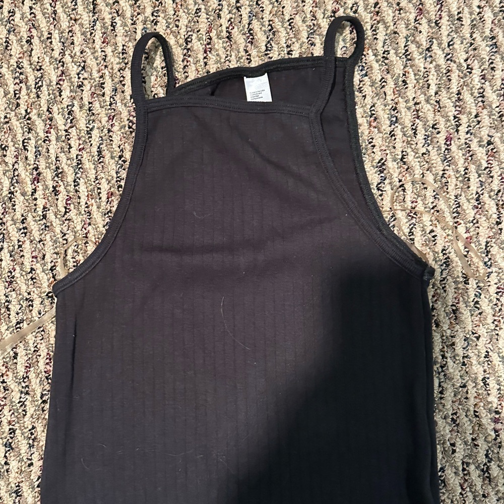 American Apparel Black Halter Sheath Maxi Dress - Picture 4 of 7